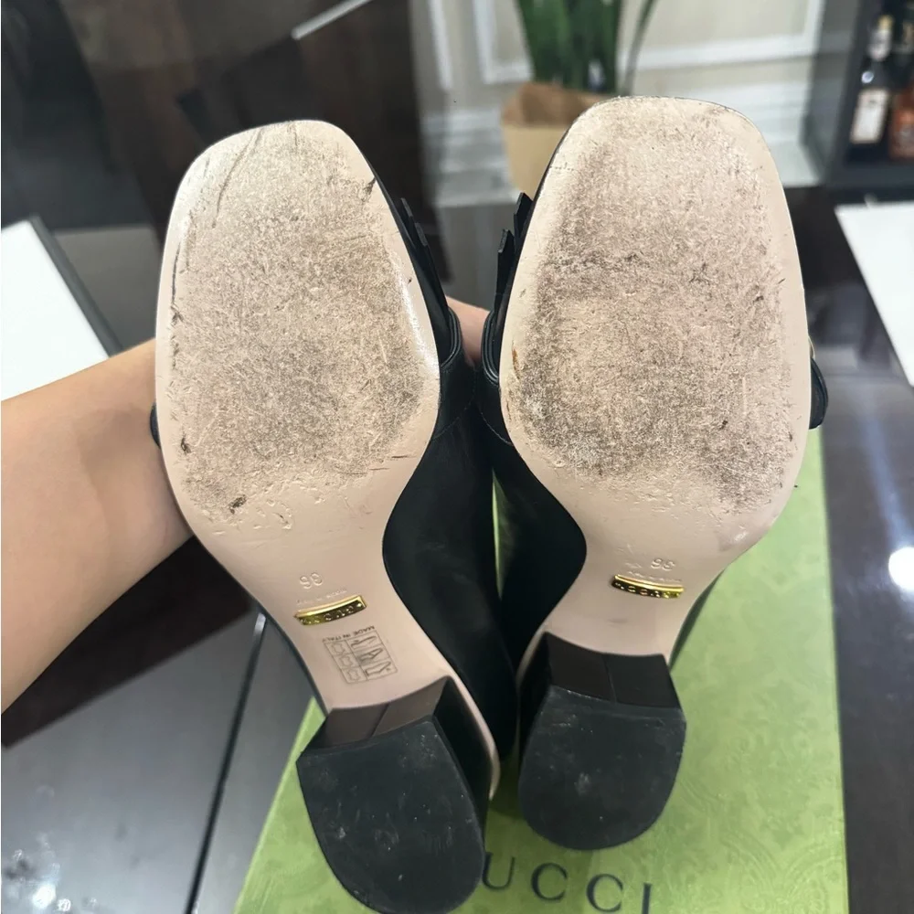 Gucci Marmont Black loafers size 36 - Picture 6 of 7